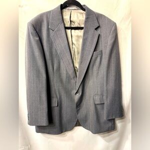 Imperial by Haggar - 2-Button Suit/Sports Coat - Gray w/tan line - Men’s Size 46